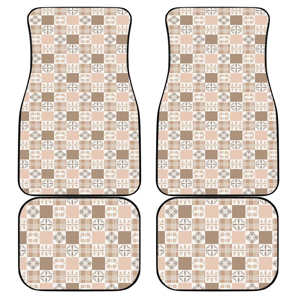 Hawaiian Palaka Quilt Pattern Car Mats Hawaii Culture Bird of Paradise Exotic Motif LT9 - Polynesian Pride