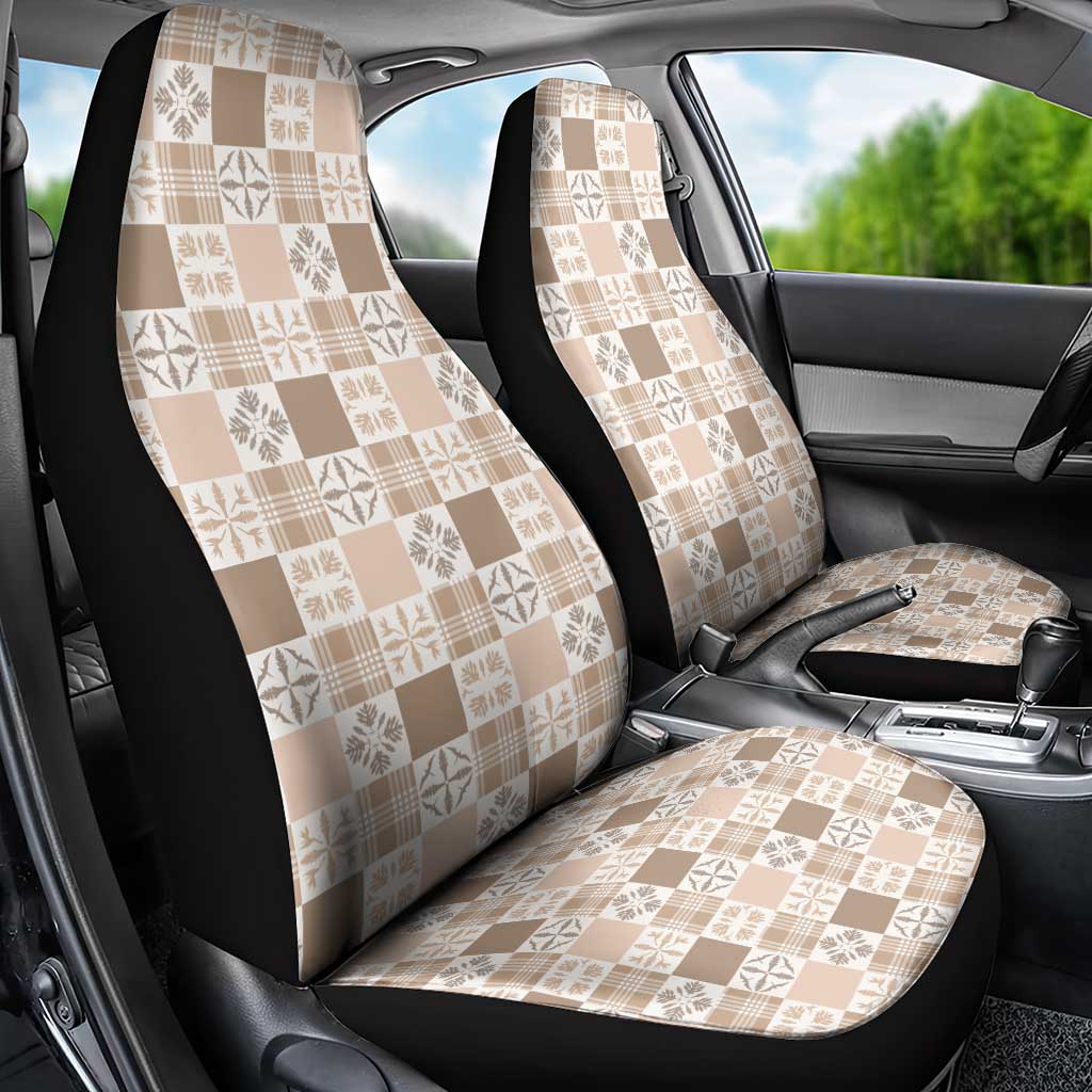 Hawaiian Palaka Quilt Pattern Car Seat Cover Hawaii Culture Bird of Paradise Exotic Motif LT9 - Polynesian Pride