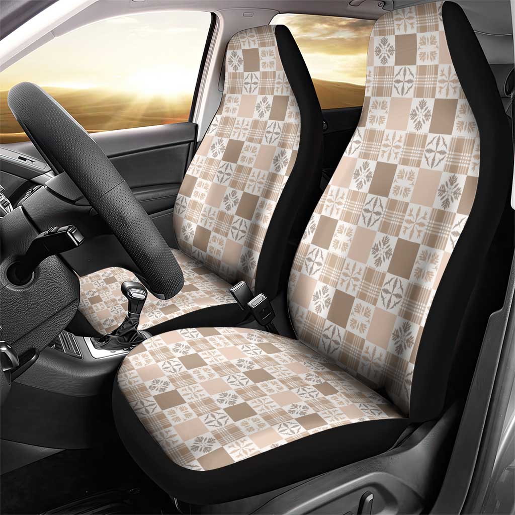 Hawaiian Palaka Quilt Pattern Car Seat Cover Hawaii Culture Bird of Paradise Exotic Motif LT9 - Polynesian Pride