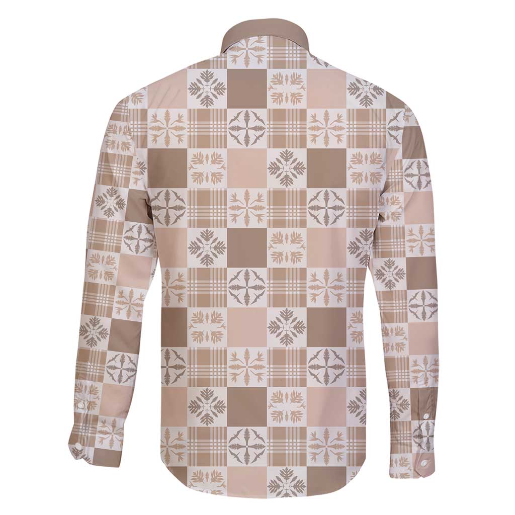 Hawaiian Palaka Quilt Pattern Family Matching Short Sleeve Bodycon Dress and Hawaiian Shirt Hawaii Culture Bird of Paradise Exotic Motif LT9 - Polynesian Pride