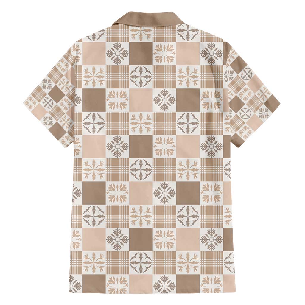 Hawaiian Palaka Quilt Pattern Hawaiian Shirt Hawaii Culture Bird of Paradise Exotic Motif LT9 - Polynesian Pride