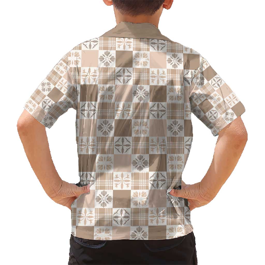 Hawaiian Palaka Quilt Pattern Hawaiian Shirt Hawaii Culture Bird of Paradise Exotic Motif LT9 - Polynesian Pride