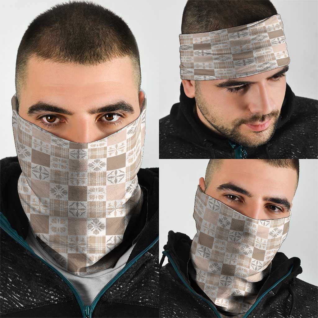 Hawaiian Palaka Quilt Pattern Neck Gaiter Hawaii Culture Bird of Paradise Exotic Motif LT9 - Polynesian Pride