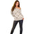 Hawaiian Palaka Quilt Pattern Off Shoulder Sweater Hawaii Culture Bird of Paradise Exotic Motif - Polynesian Pride