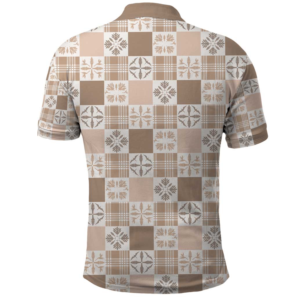 Hawaiian Palaka Quilt Pattern Polo Shirt Hawaii Culture Bird of Paradise Exotic Motif LT9 - Polynesian Pride