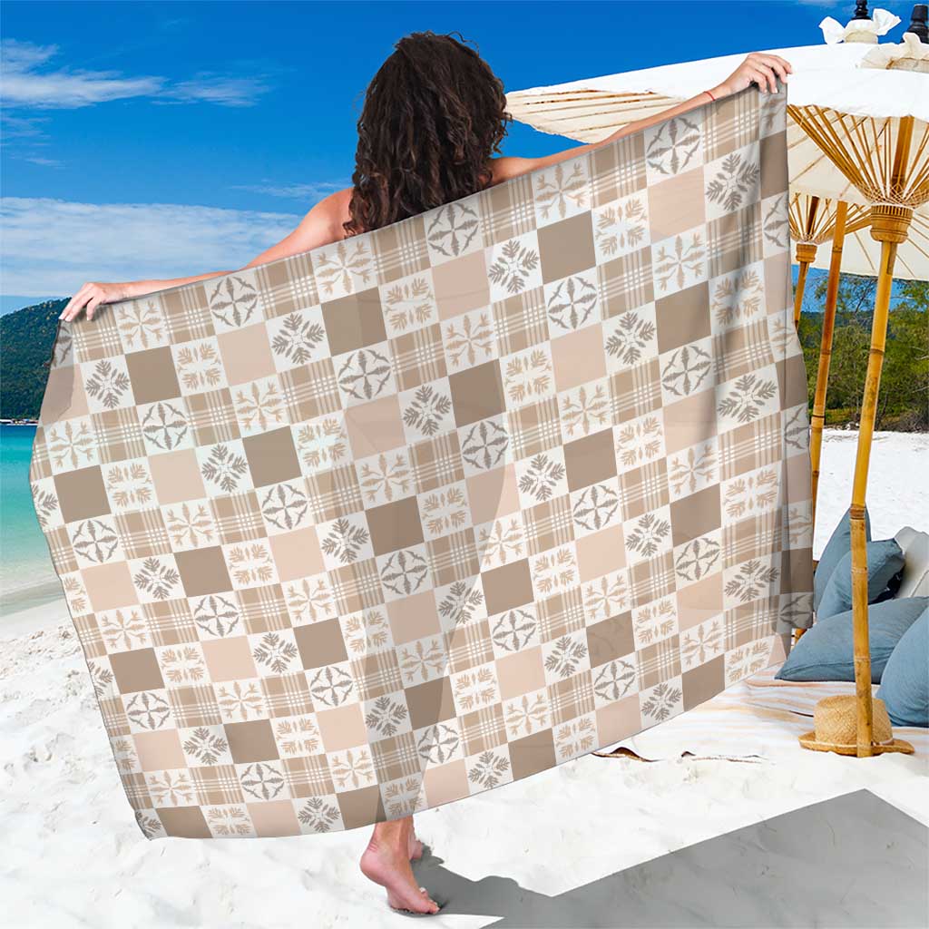 Hawaiian Palaka Quilt Pattern Sarong Hawaii Culture Bird of Paradise Exotic Motif - Polynesian Pride