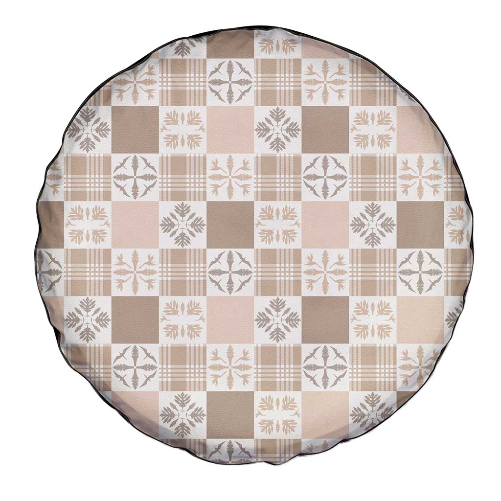 Hawaiian Palaka Quilt Pattern Spare Tire Cover Hawaii Culture Bird of Paradise Exotic Motif LT9 - Polynesian Pride