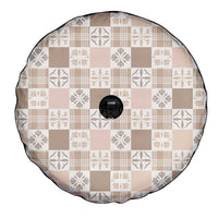 Hawaiian Palaka Quilt Pattern Spare Tire Cover Hawaii Culture Bird of Paradise Exotic Motif LT9 - Polynesian Pride