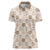 Hawaiian Palaka Quilt Pattern Women Polo Shirt Hawaii Culture Bird of Paradise Exotic Motif - Polynesian Pride