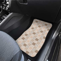 Hawaiian Palaka Quilt Pattern Car Mats Hawaii Culture Honu Turtle - Polynesian Pride
