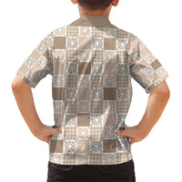 Hawaiian Palaka Quilt Pattern Hawaiian Shirt Hawaii Culture Honu Turtle - Polynesian Pride