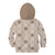 Hawaiian Palaka Quilt Pattern Kid Hoodie Hawaii Culture Honu Turtle - Polynesian Pride