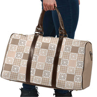 Hawaiian Palaka Quilt Pattern Travel Bag Hawaii Culture Honu Turtle - Polynesian Pride
