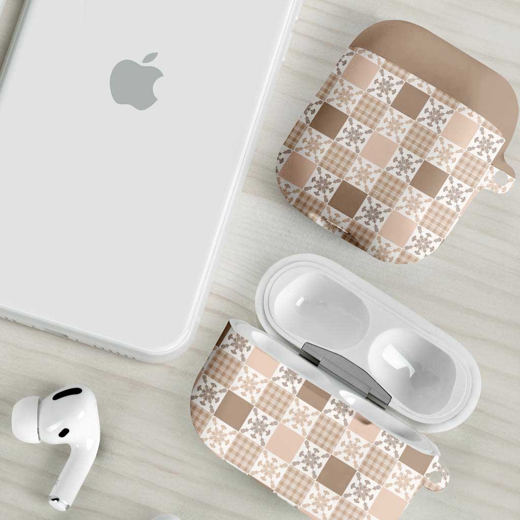 Hawaiian Palaka Quilt Pattern AirPods Case Hawaii Culture Pineapple LT9 - Polynesian Pride