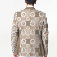 Hawaiian Palaka Quilt Pattern Blazer Hawaii Culture Pineapple - Polynesian Pride