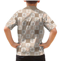 Hawaiian Palaka Quilt Pattern Family Matching Mermaid Dress and Hawaiian Shirt Hawaii Culture Pineapple LT9 - Polynesian Pride