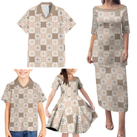 Hawaiian Palaka Quilt Pattern Family Matching Puletasi and Hawaiian Shirt Hawaii Culture Pineapple LT9 - Polynesian Pride