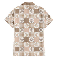 Hawaiian Palaka Quilt Pattern Family Matching Short Sleeve Bodycon Dress and Hawaiian Shirt Hawaii Culture Pineapple LT9 - Polynesian Pride