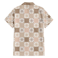 Hawaiian Palaka Quilt Pattern Family Matching Tank Maxi Dress and Hawaiian Shirt Hawaii Culture Pineapple LT9 - Polynesian Pride