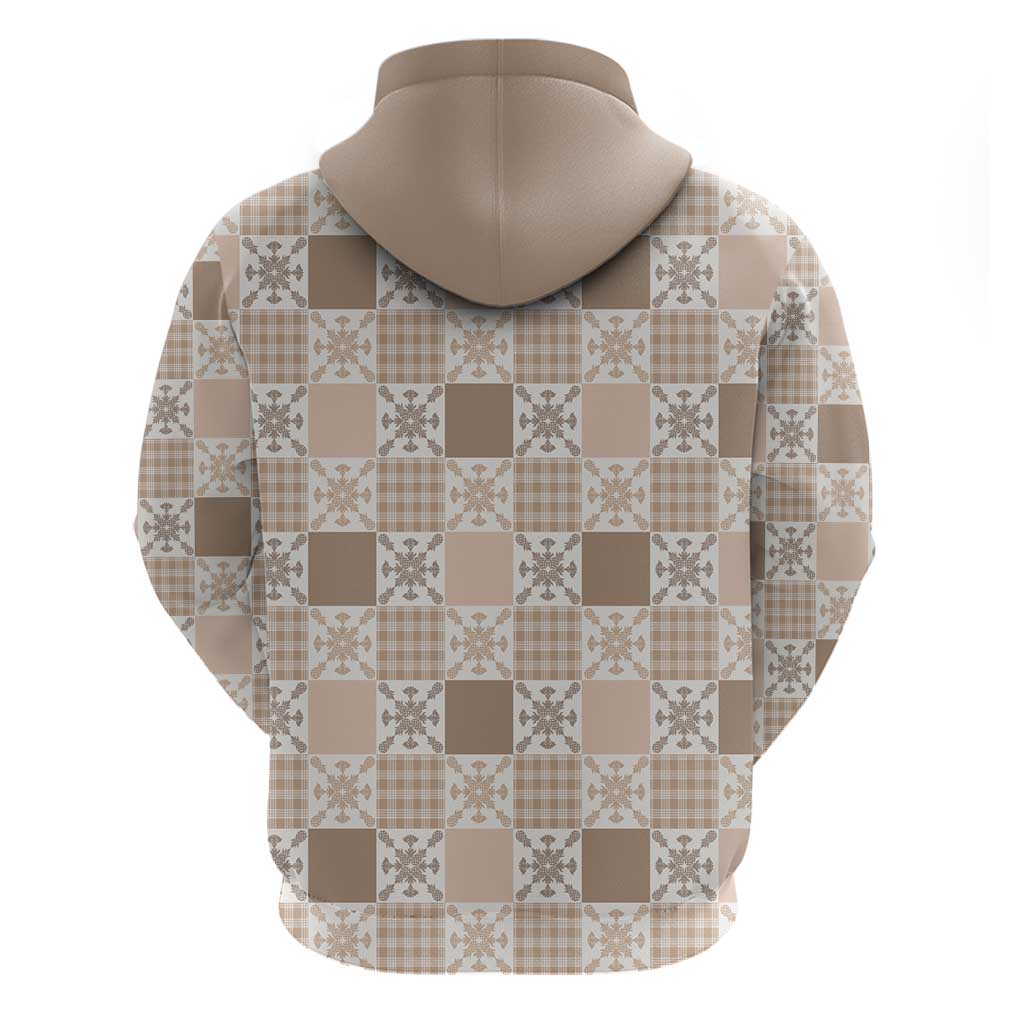 Hawaiian Palaka Quilt Pattern Hoodie Hawaii Culture Pineapple - Polynesian Pride