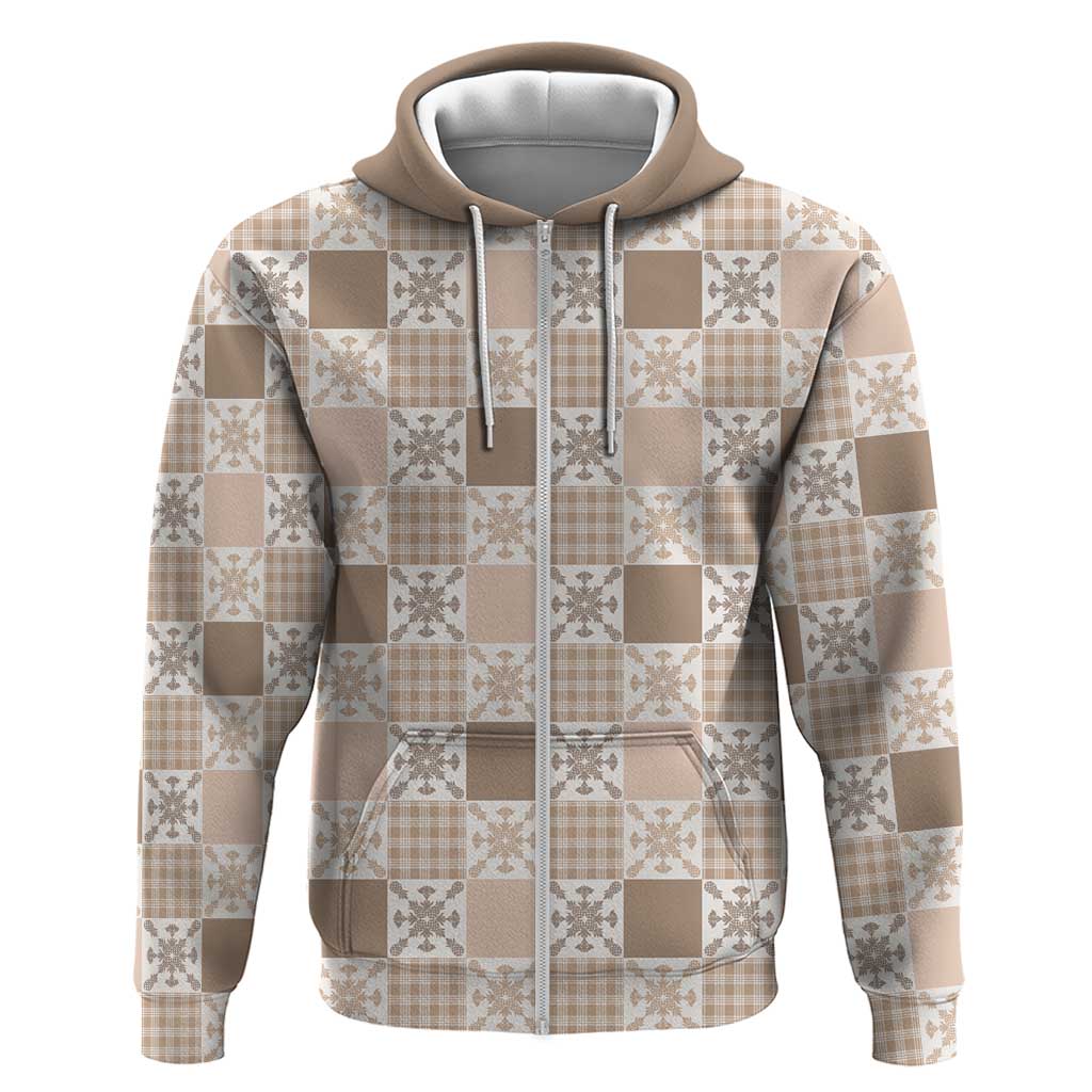 Hawaiian Palaka Quilt Pattern Hoodie Hawaii Culture Pineapple - Polynesian Pride