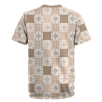 Hawaiian Palaka Quilt Pattern Rugby Jersey Hawaii Culture Pineapple LT9 - Polynesian Pride