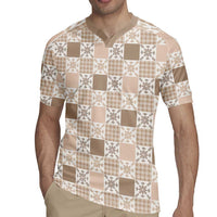 Hawaiian Palaka Quilt Pattern Rugby Jersey Hawaii Culture Pineapple LT9 - Polynesian Pride