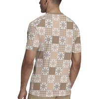 Hawaiian Palaka Quilt Pattern Rugby Jersey Hawaii Culture Pineapple LT9 - Polynesian Pride