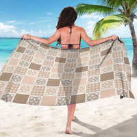 Hawaiian Palaka Quilt Pattern Sarong Hawaii Culture Tropical Flowers Mix - Polynesian Pride
