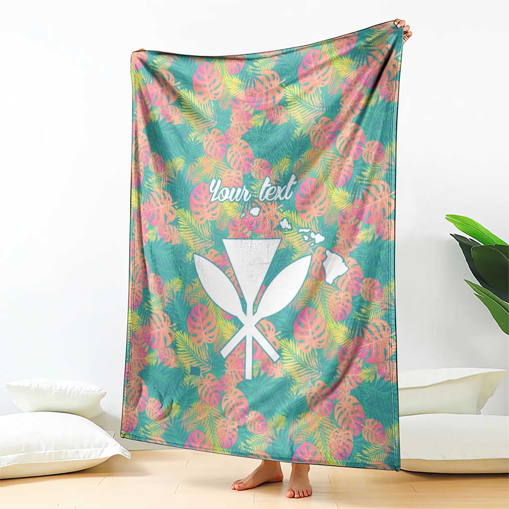 Seamless Hawaiian Quilt Pattern Blanket Hawaii Culture Palm Leaf Tropical - Polynesian Pride