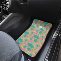Seamless Hawaiian Quilt Pattern Car Mats Hawaii Culture Palm Leaf Tropical - Polynesian Pride