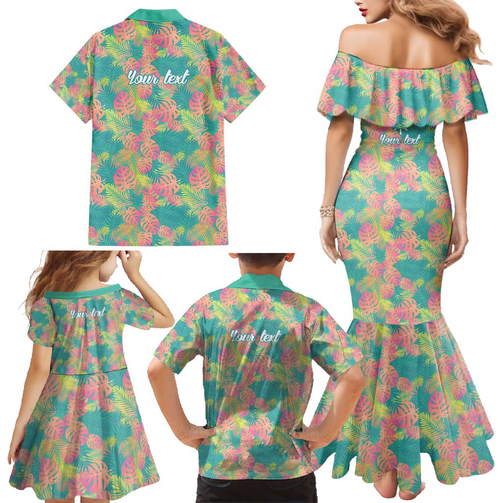 Personalised Seamless Hawaiian Quilt Pattern Family Matching Mermaid Dress and Hawaiian Shirt Hawaii Culture Palm Leaf Tropical LT9 - Polynesian Pride