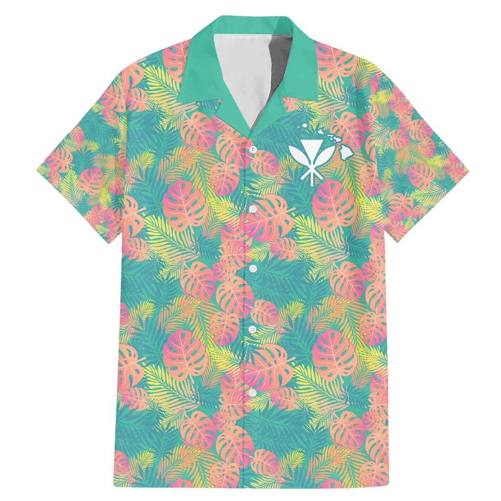 Personalised Seamless Hawaiian Quilt Pattern Family Matching Mermaid Dress and Hawaiian Shirt Hawaii Culture Palm Leaf Tropical LT9 Dad's Shirt - Short Sleeve Beige - Polynesian Pride