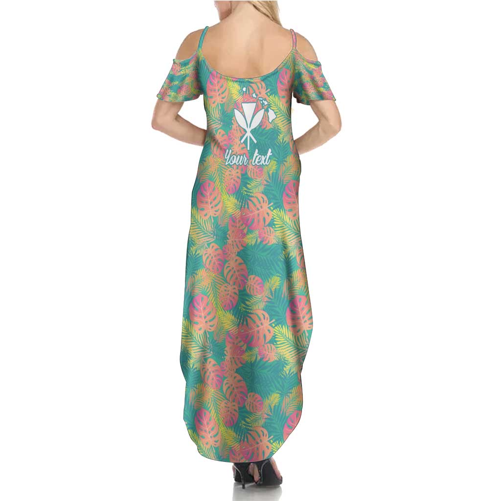 Personalised Seamless Hawaiian Quilt Pattern Family Matching Summer Maxi Dress and Hawaiian Shirt Hawaii Culture Palm Leaf Tropical LT9 - Polynesian Pride