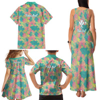 Personalised Seamless Hawaiian Quilt Pattern Family Matching Tank Maxi Dress and Hawaiian Shirt Hawaii Culture Palm Leaf Tropical LT9 - Polynesian Pride