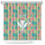 Seamless Hawaiian Quilt Pattern Shower Curtain Hawaii Culture Palm Leaf Tropical - Polynesian Pride