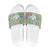 Seamless Hawaiian Quilt Pattern Slide Sandals Hawaii Culture Palm Leaf Tropical - Polynesian Pride