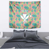 Seamless Hawaiian Quilt Pattern Tapestry Hawaii Culture Palm Leaf Tropical - Polynesian Pride