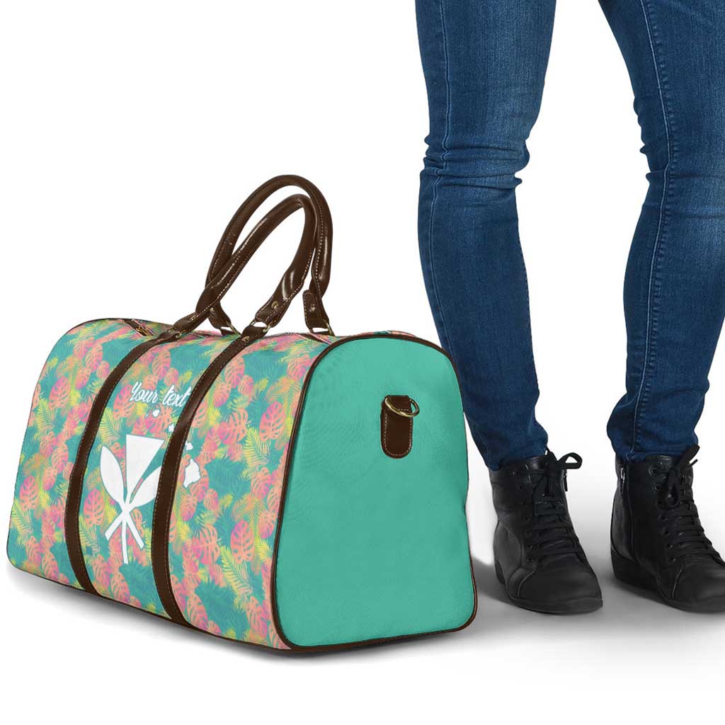 Seamless Hawaiian Quilt Pattern Travel Bag Hawaii Culture Palm Leaf Tropical - Polynesian Pride
