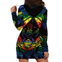 Tonga LGBT Hoodie Dress Love Is Love Ngatu Rainbow Water Color LT9 - Polynesian Pride