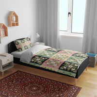 Seamless Pattern Maile and Pikake Lei Bedding Set Squares Maile Leaf - Polynesian Pride