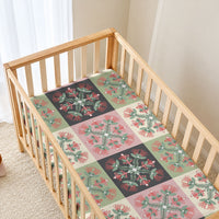 Seamless Pattern Pikake Lei Baby Bed Cover Floral Squares Pikake LT9 - Polynesian Pride