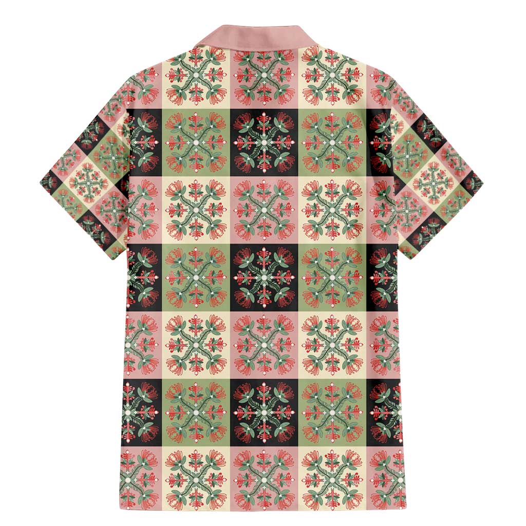 Seamless Pattern Pikake Lei Family Matching Mermaid Dress and Hawaiian Shirt Floral Squares Pikake LT9 - Polynesian Pride