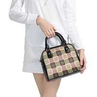Seamless Pattern Pikake Lei Shoulder Handbag Floral Squares Pikake - Polynesian Pride
