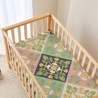 Seamless Pattern Puakenikeni and Kalo Baby Bed Cover LT9 - Polynesian Pride