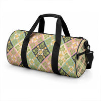 Seamless Pattern Puakenikeni and Kalo Duffle Bag LT9 - Polynesian Pride