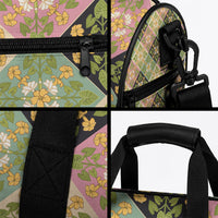 Seamless Pattern Puakenikeni and Kalo Duffle Bag LT9 - Polynesian Pride