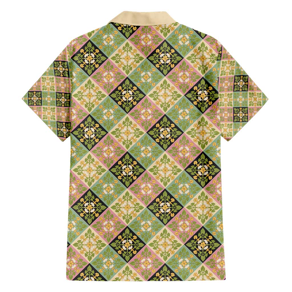 Seamless Pattern Puakenikeni and Kalo Hawaiian Shirt - Polynesian Pride