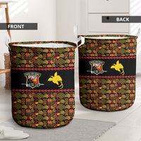 Papua New Guinea Kumuls Laundry Basket Bird of Paradise Black Version LT9 - Polynesian Pride