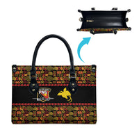 Papua New Guinea Kumuls Leather Bag Bird of Paradise Black Version LT9 - Polynesian Pride